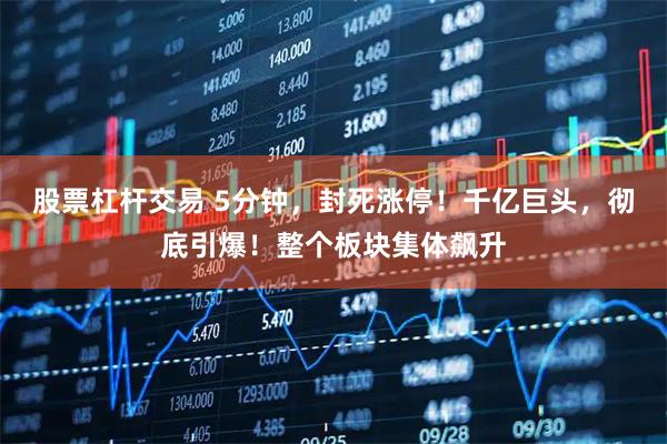 股票杠杆交易 5分钟，封死涨停！千亿巨头，彻底引爆！整个板块集体飙升